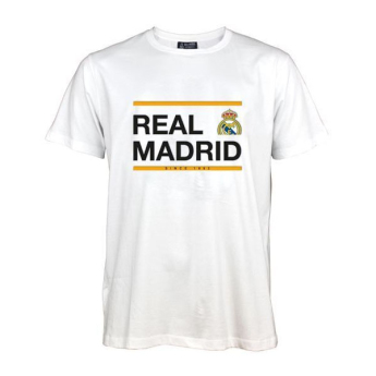 Real Madrid férfi póló No115 Text white