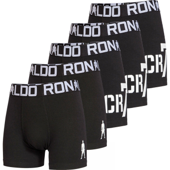 Cristiano Ronaldo gyerek boxeralsó 5pack CR7 Fullblack