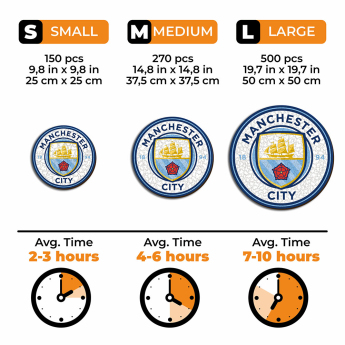 Manchester City fa puzzle Crest 500 pcs