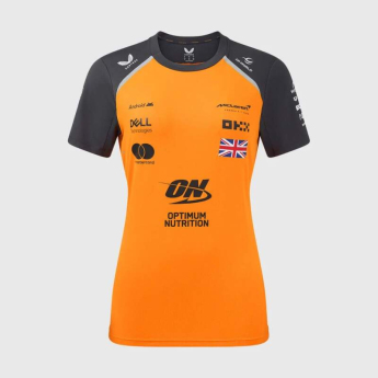 Mclaren Honda női póló Lando Norris official Teamline Replica orange F1 Team 2025