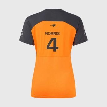 Mclaren Honda női póló Lando Norris official Teamline Replica orange F1 Team 2025