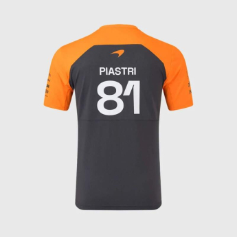 Mclaren Honda férfi póló Oscar Piastri official Teamline Replica grey F1 Team 2025
