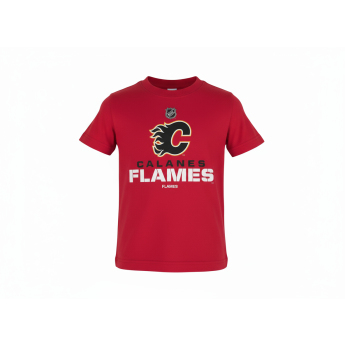 Calgary Flames gyerek póló NHL Clean Cut red
