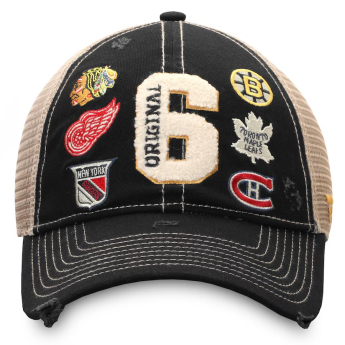 NHL termékek baseball sapka Original 6 Refresh Trucker Snapback Hat - Black