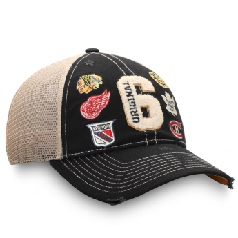 NHL termékek baseball sapka Original 6 Refresh Trucker Snapback Hat - Black