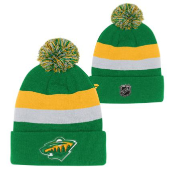 Minnesota Wild gyerek téli sapka Cuffed Beanie With Pom