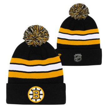 Boston Bruins gyerek téli sapka Cuffed Beanie With Pom