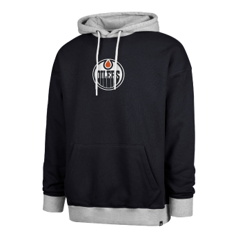 Edmonton Oilers férfi kapucnis pulóver 47 Patch Drop Shoulder Hood black