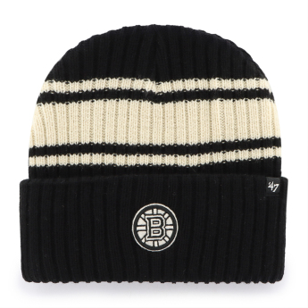 Boston Bruins téli sapka Harbor Stripe 47 Cuff Knit Black