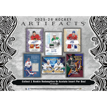 NHL dobozok NHL hokikártyák 2025-26 Upper Deck Artifacts Blaster Box