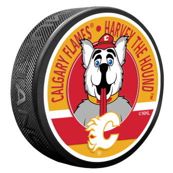 Calgary Flames korong Harvey Mascot Textured