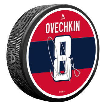 Washington Capitals korong Replica Signature - Alex Ovechkin