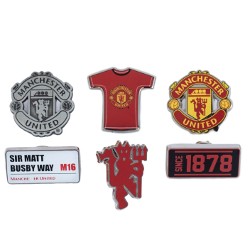 Manchester United kitűző szett 6pc