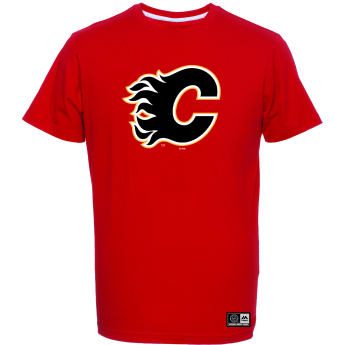 Calgary Flames férfi póló Logo red