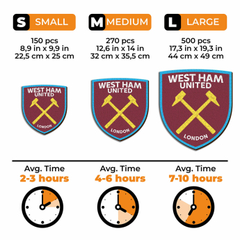 West Ham United fa puzzle Crest 500 pcs