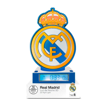 Real Madrid ébresztőóra with a lamp