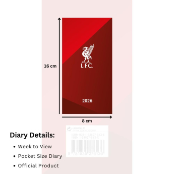 FC Liverpool napló Slim 2026