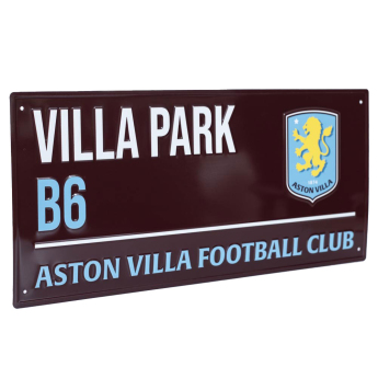 Aston Villa fali tábla Colour Street