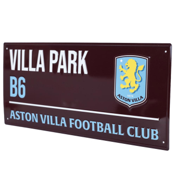 Aston Villa fali tábla Colour Street