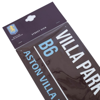Aston Villa fali tábla Colour Street