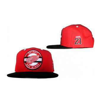 Detroit Red Wings baseball flat sapka #21 Tatar red-black