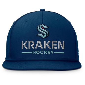 Pánská kšiltovka Seattle Kraken NHL Authentic Pro A/Cap Flat Brim Square Visor Structured Adjustable