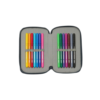 Real Madrid háromrészes tolltartó full 25/26 Second