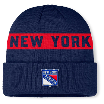 New York Rangers téli sapka Authentic Pro A/Cap Cuffed inscription