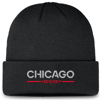 Chicago Blackhawks téli sapka Authentic Pro A/Cap Cuffed Beanie