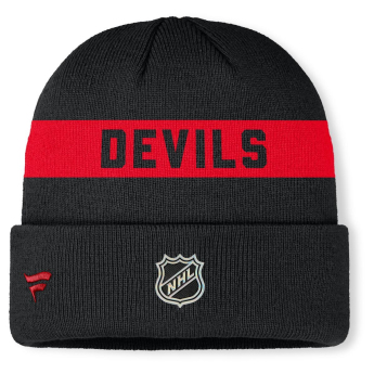 New Jersey Devils téli sapka Authentic Pro A/Cap Cuffed inscription