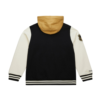 Vegas Golden Knights férfi kapucnis pulóver Courtside Fleece Button Front Vintage Logo