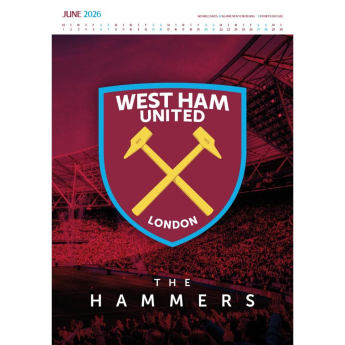 West Ham United naptár Deluxe 2026