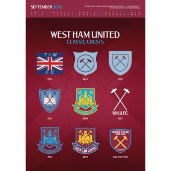 West Ham United naptár Deluxe 2026