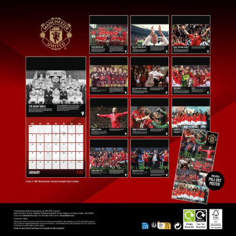 Manchester United naptár és napló Musical Gift Box 2026