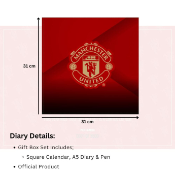 Manchester United naptár és napló Musical Gift Box 2026