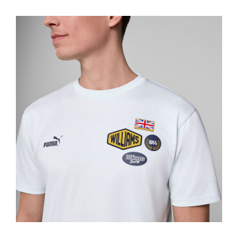 Williams férfi póló Patches white F1 Team 2025