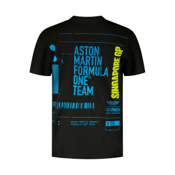 Aston Martin férfi póló Singapore GP F1 Team 2025