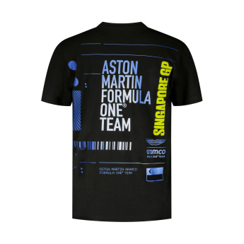 Aston Martin férfi póló Singapore GP F1 Team 2025