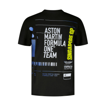 Aston Martin férfi póló Singapore GP F1 Team 2025