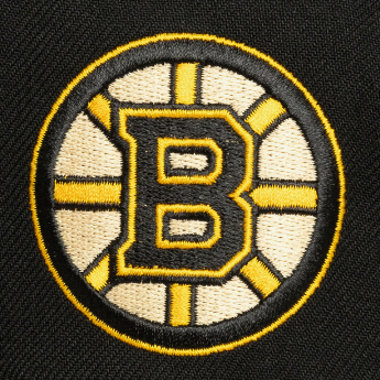 Boston Bruins baseball flat sapka Cream Script Snapback black