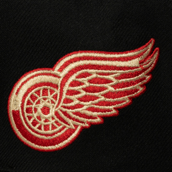 Detroit Red Wings baseball flat sapka Cream Script Snapback black