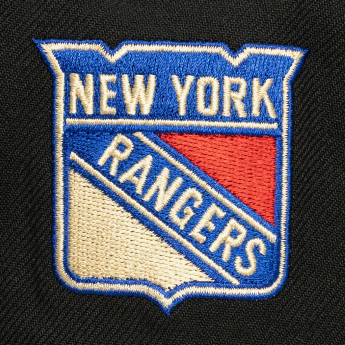 New York Rangers baseball flat sapka Cream Script Snapback black