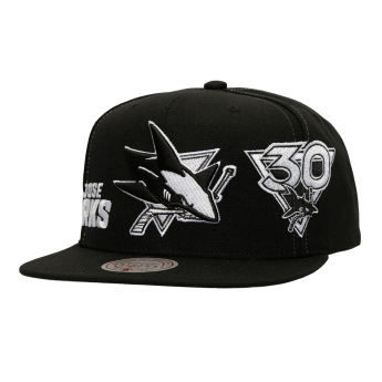 San Jose Sharks baseball flat sapka Trifecta Snapback black