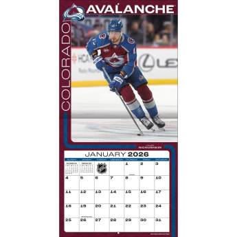 Colorado Avalanche naptár 2026 Wall
