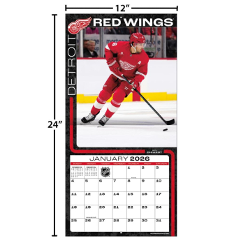 Detroit Red Wings naptár 2026 Wall