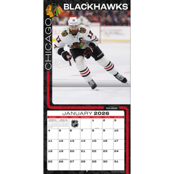 Chicago Blackhawks naptár 2026 Wall