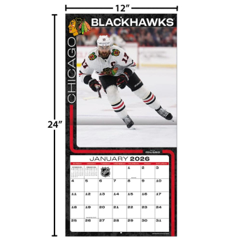 Chicago Blackhawks naptár 2026 Wall