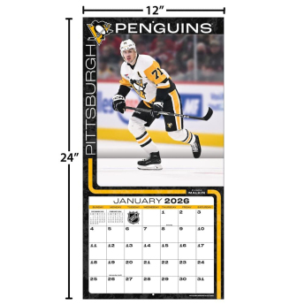 Pittsburgh Penguins naptár 2026 Wall
