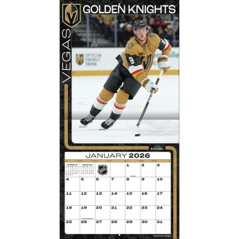 Vegas Golden Knights naptár 2026 Wall