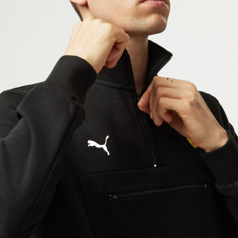Ferrari férfi pulóver 1/4 Zip Black F1 Team 2023